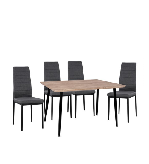 Τραπέζι & Καρέκλες Sonama - Μαύρο